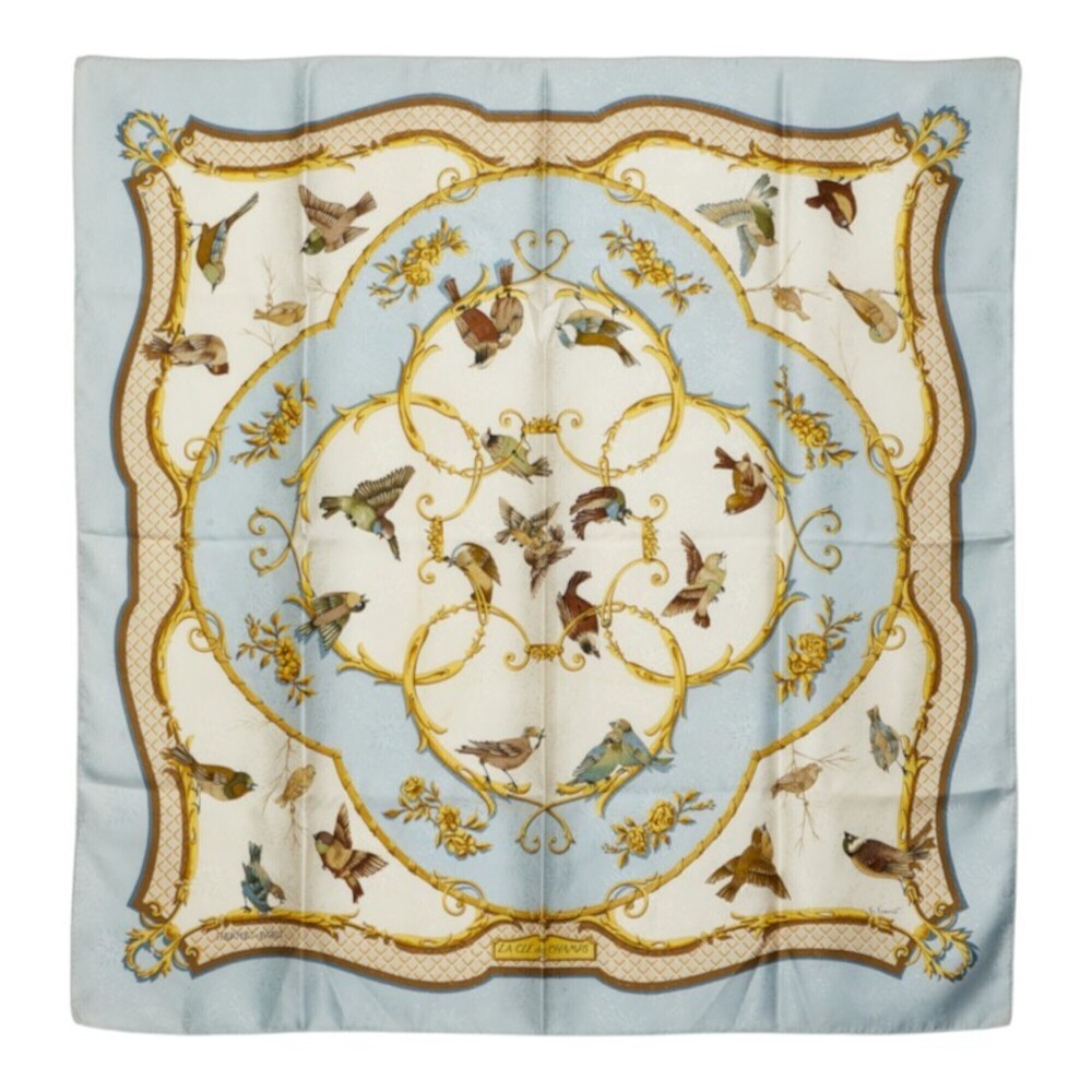 Hermes Carre 90 LA CLE des CHAMPS (Key to the Land of Liberty) Scarf/Muffler,...